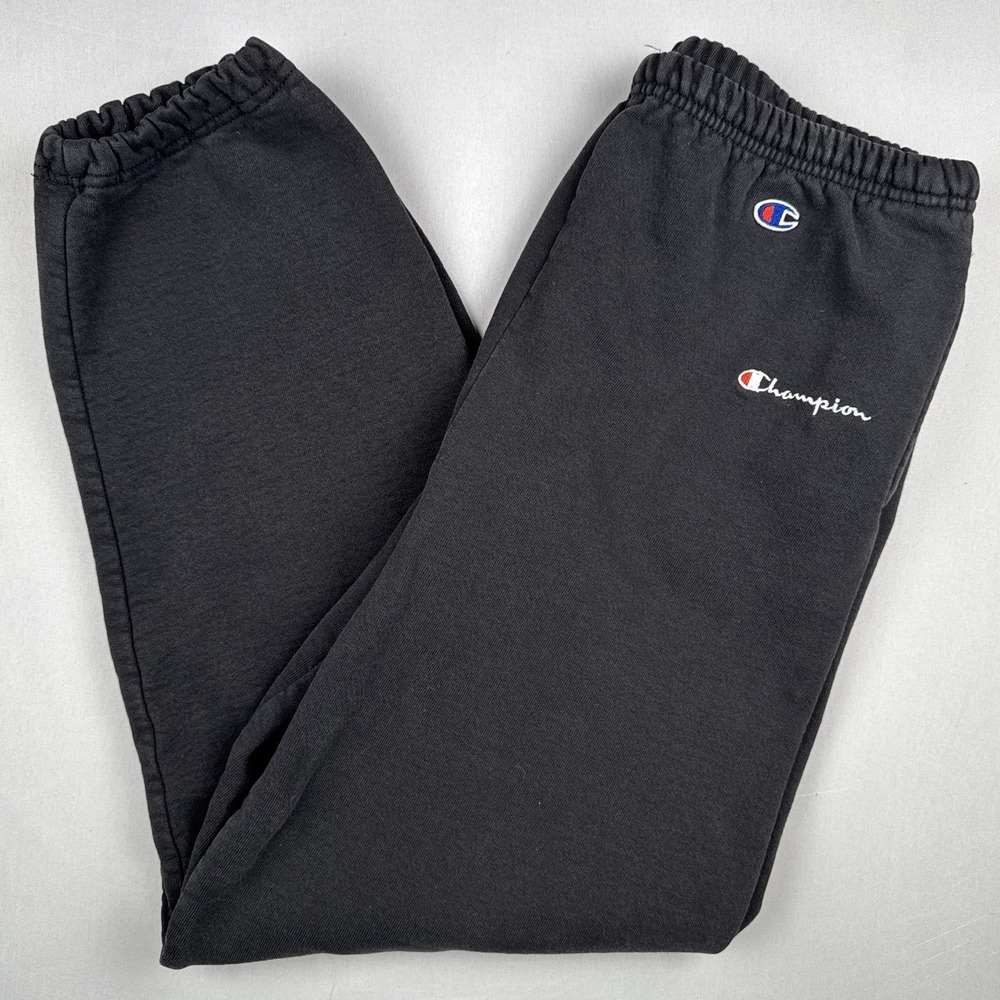 Vintage 90s Champion Script Sweatpants Size Large Gymwear Classic Sportswear